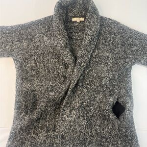 LOFT Black and White Textured Sweater